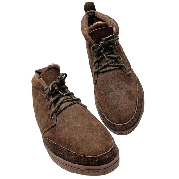 Original UGG Chocalate Shearling Wool Lined Lace Up Boots‎ - Picture 4 of 11